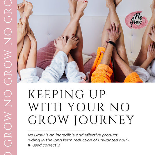 Keeping up with your No Grow journey